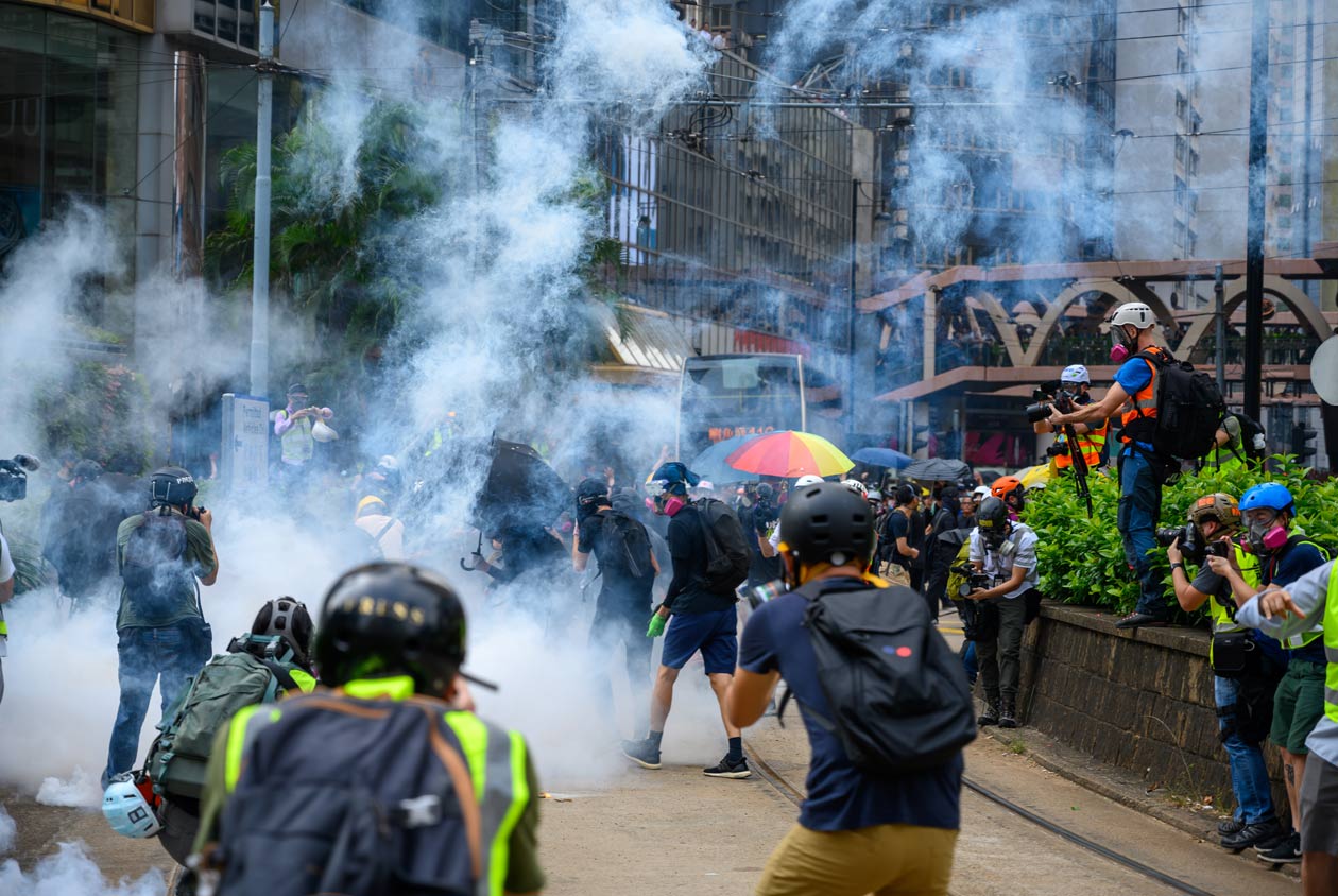中國人民解放軍現身香港街頭