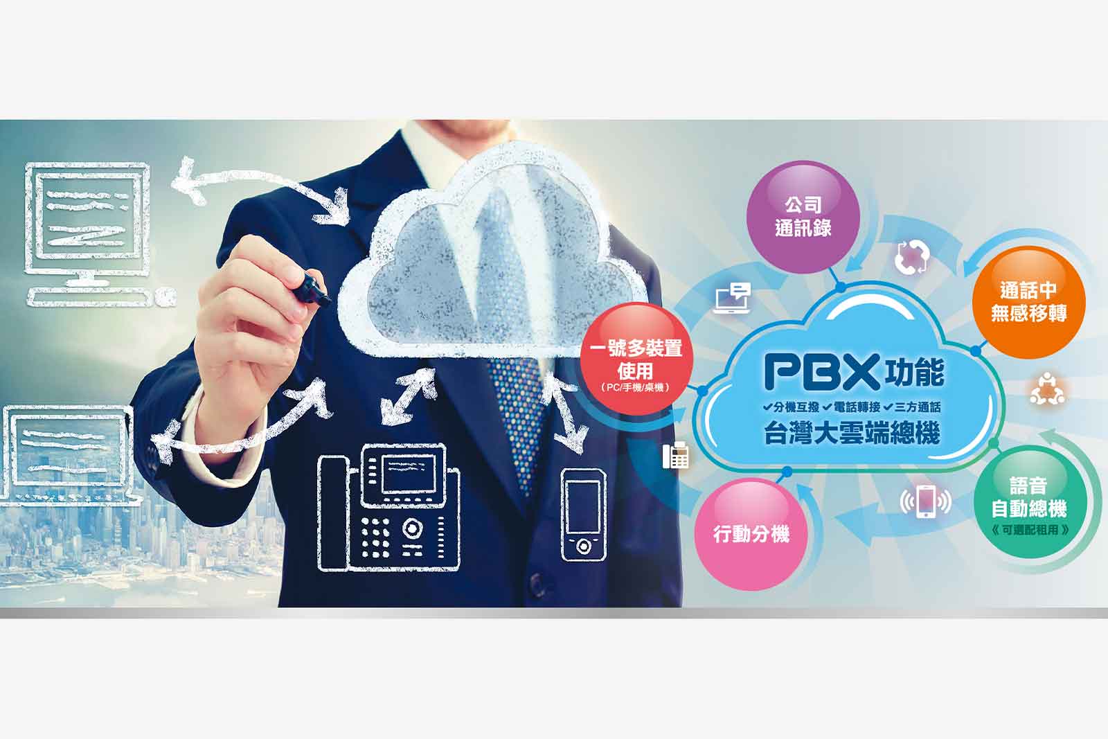 告別傳統交換機 行動商務正夯 台灣大雲端總機神助攻