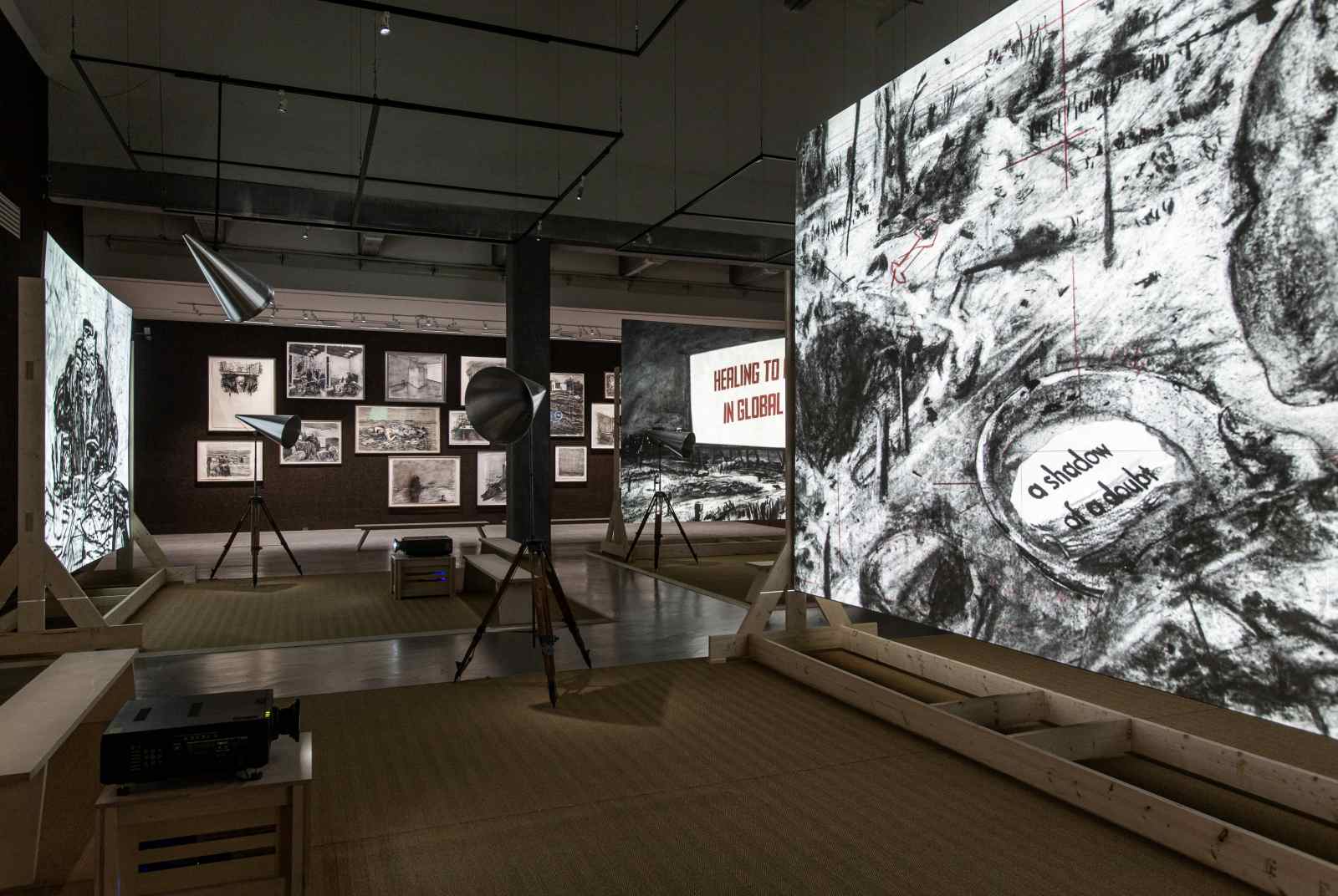 肯特里奇-畫展-北美館-南非-素描-殖民-種族