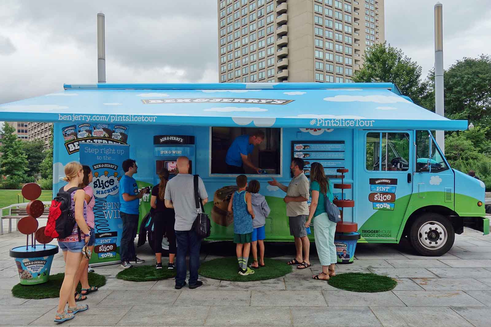 Ben & Jerry’s-冰淇淋車-巧克力冰淇淋-美國冰淇淋
