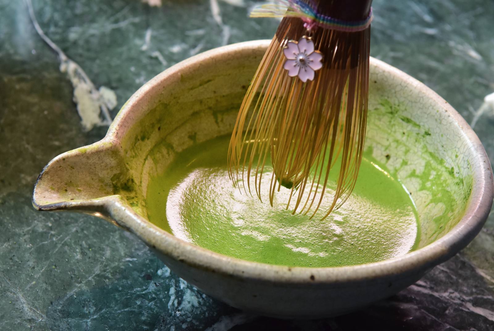 刷抹茶